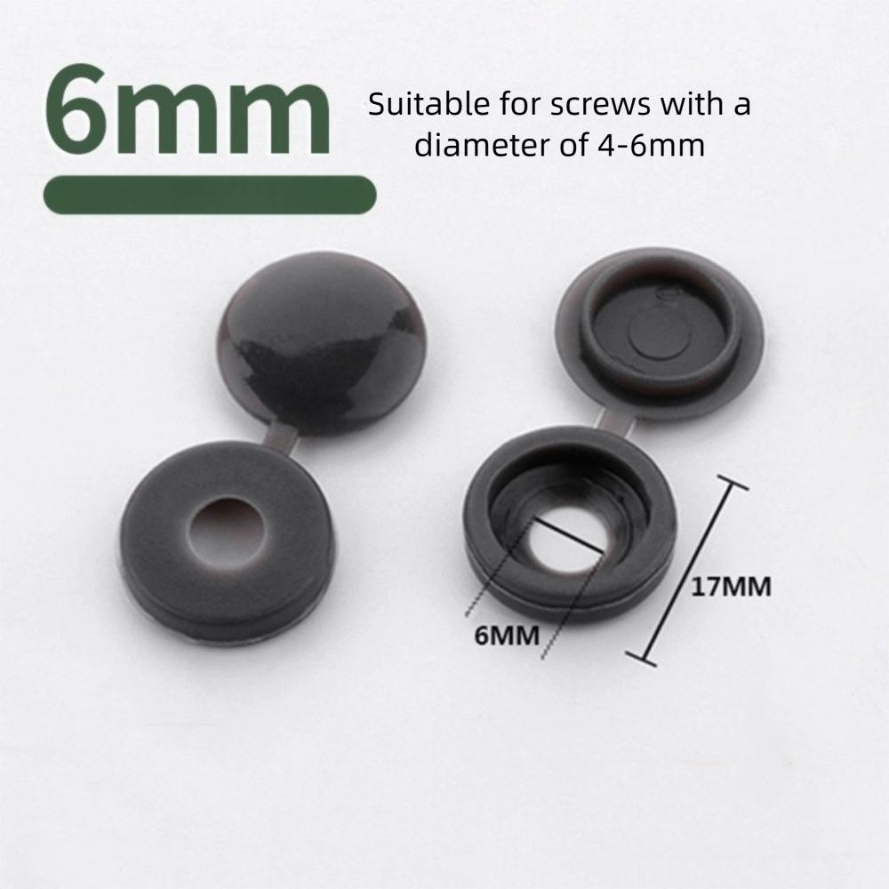 100PCS DIY Screw Protective Covers Universal Fit Fold Snap Cap Fixing Caps Furniture Hardware