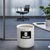 10 Pack Trash Cans Stickers 10 × 7 Inches Vinyl Weatherproof Self Adhesive Recycle Sign for Waste B Home Business