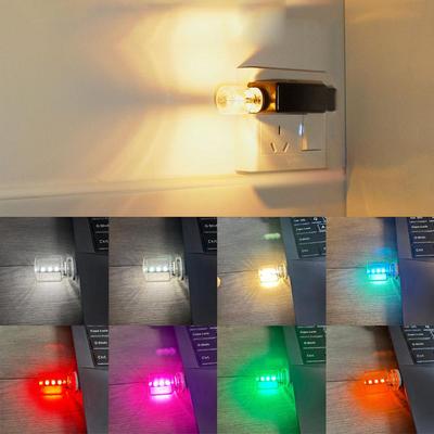 DC 5V Night Light LED Filament Lamp Portable Lighting Plug Play USB Lamp Decorative Atmosphere Lamps For Environmentled Lig Y2O0