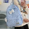 Schoolbag Schoolbag Junior High School Girls Girl Heart Atmosphere Polka Dot Bow Versatile High Value Female Student Backpack High School