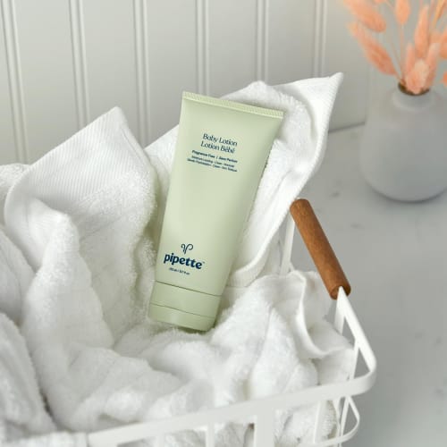 Pipette Baby Lotion - Fragrance Free, Hydrates & Nourishes Sensitive Skin, Baby Essentials for Newborn, Renewable Plant-Derived Squalane, 5.7 fl oz