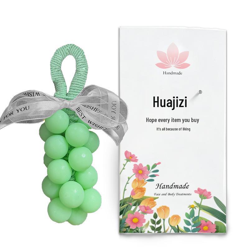 Large Macaron Grape Scented Soap Souvenir - Colorful Handmade Grape Cluster for Hand Wash