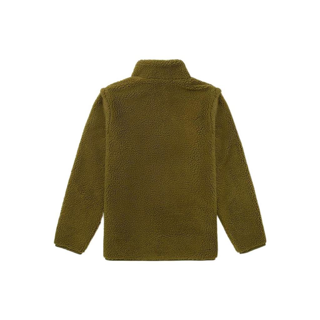 Vans Velvet Jackets Men's Green Umber Stand Collar Moderate VN0A4RQFZBN