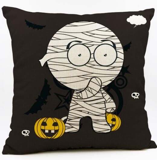 

Чехол для подушки на Хэллоуин с мультяшным принтом, наволочка для украшения дома, автомобильный диван, декоративная наволочка almofadas Decorativos 40x40cm