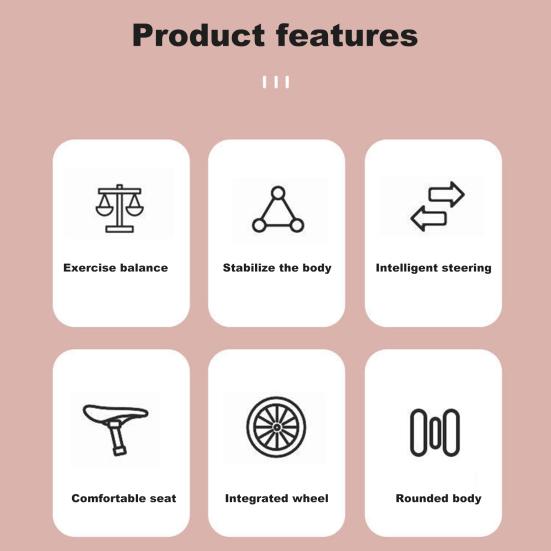 Bicicletă de echilibru pentru bebeluși pentru 45294 ani, băieți, fete, scuter pentru copii mici, 4 roți