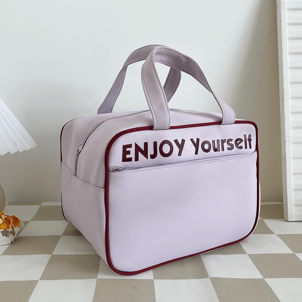 Nylon Insulated Bag Hand-held Insulated Bag Lunch Box Bag Student Lunch Bag  Office Worker