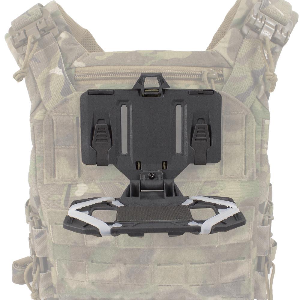 Tactical MOLLE Mount Navigation Board Chest Vest with Folding Phone Holder