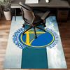 Golden State Warriors Logo Rug Game Carpet, Floor Mat for Bedroom Living Room Entryway Rug, Home Decor Idea Gift for Christmas birthday