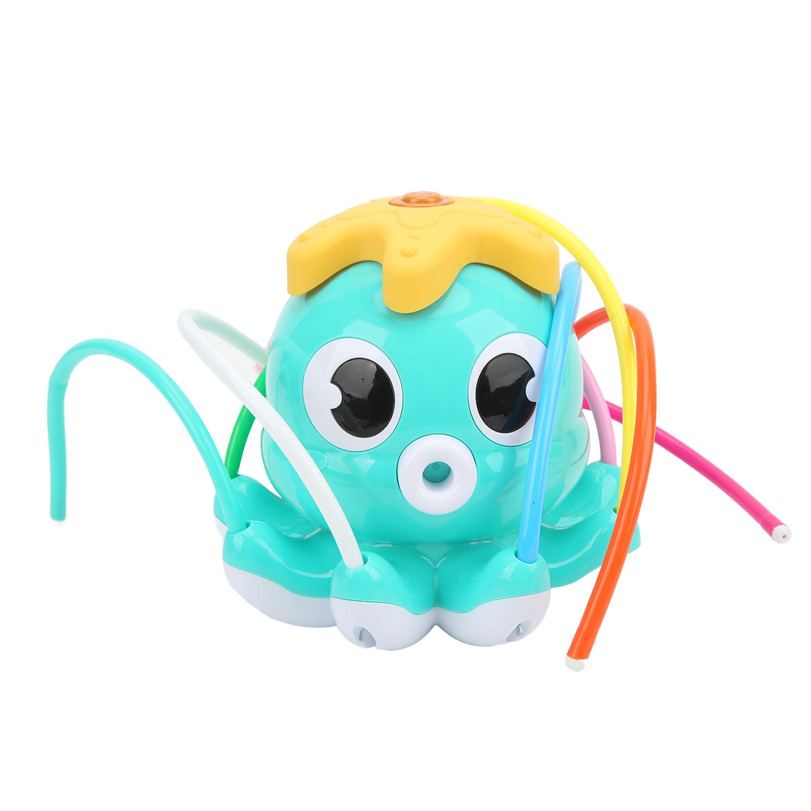 

Octopus Water Toy Rotatable Water Spray Toy Attaches to Garden Hose for 3 Years Old and Up Boys Girls