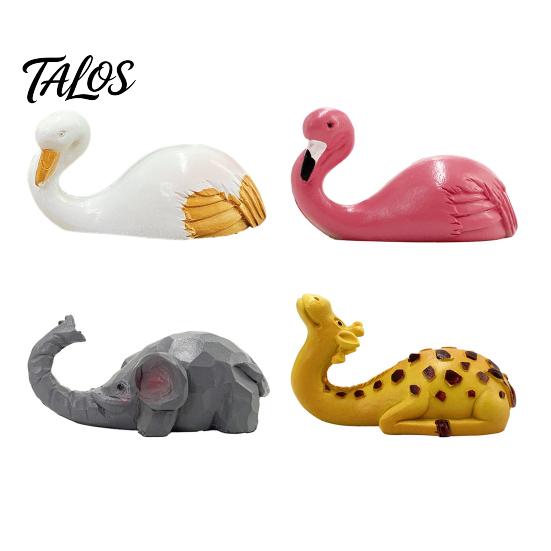 Flamingo Coat Hooks Cute Animal Wall Hook, Flamingos/Giraffes/Swans/Elephants Shape Hanger, Self Adhesive Home Decor Resin Decorative Hook for