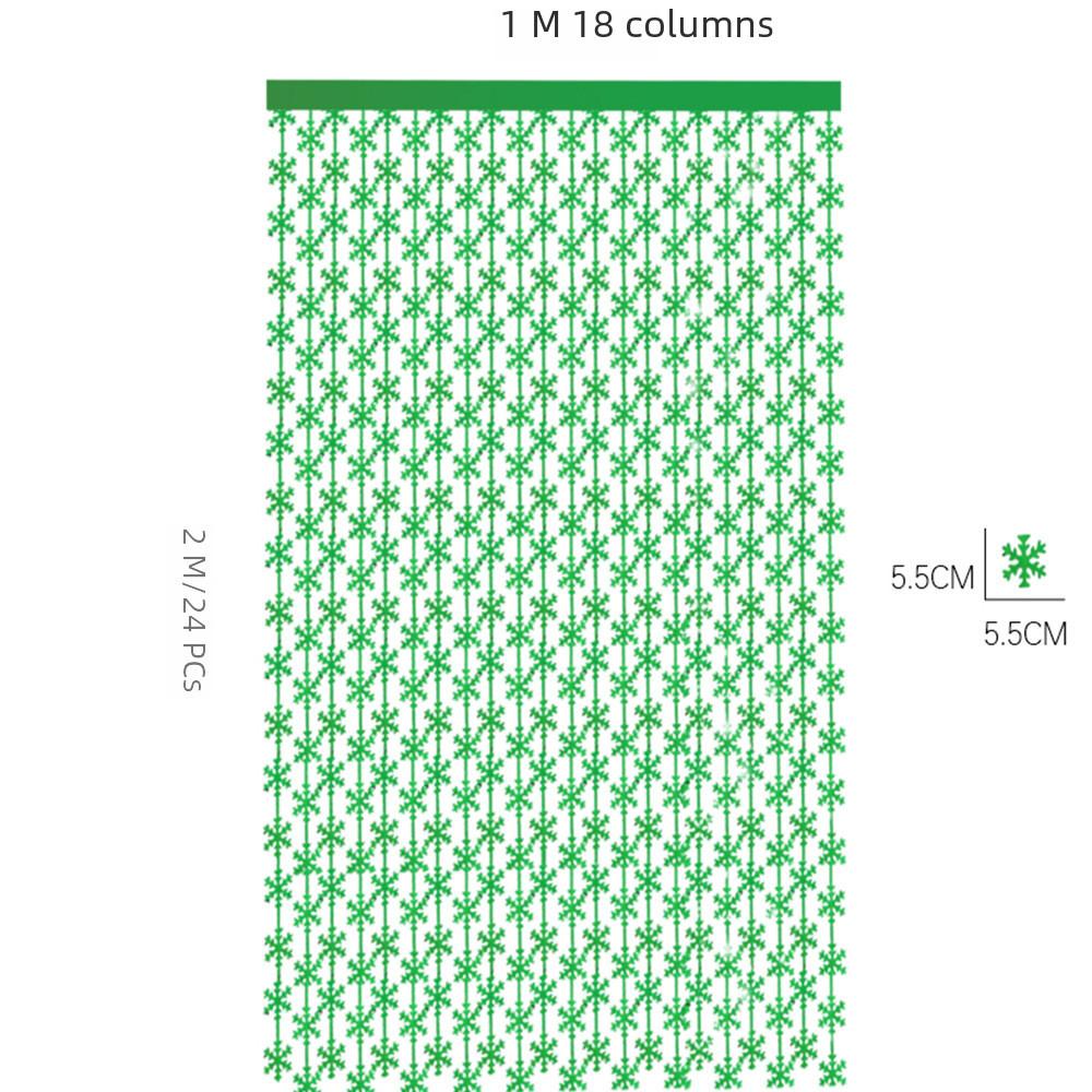 Eyecatching Meter 2 Snowflake Rain Curtain Available In Multiple Festive Colors