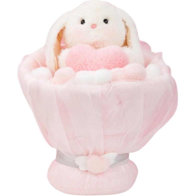 

MINISO Твані Зайчик Серце Букет Ляльки Плюшева Лялька 36 см Висота Лялька