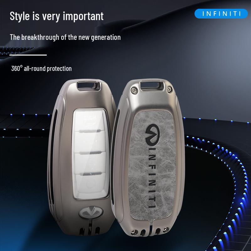 Premium Infiniti QX50/Q50L/QX60 Women's Key Case with Decorative Buckle for 2022 Model