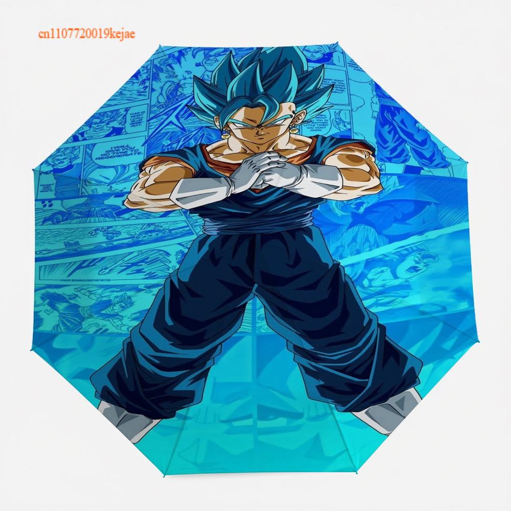 

Anime Dragon Ball Vegeta Umbrella, Classic Manga Battle Scene Collage, Compact Folding Umbrella, for Cosplay & Daily Use Iron&8K