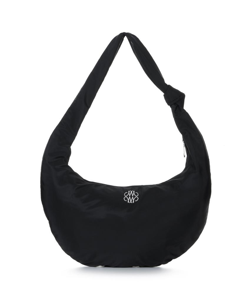 Nick&Nicole Nicole Nylon Shoulder Knot Bag_Black