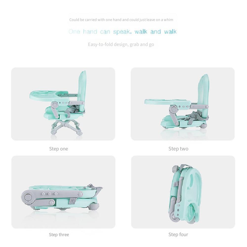 Baby High Chair Foldable Adjustable Infant Feeding Chair Portable Reclining Kids Dining Chair For Home