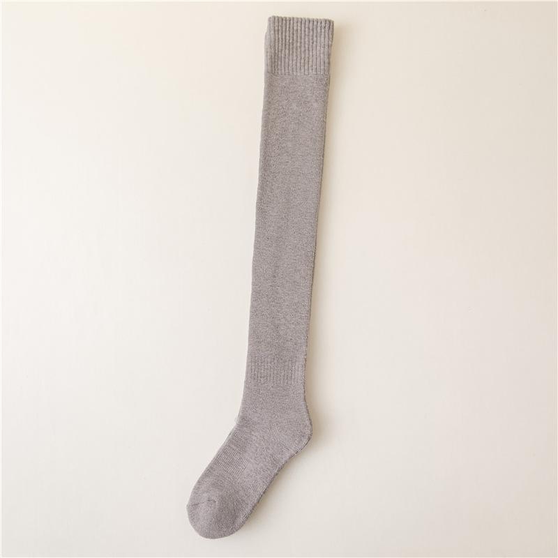 Thick Warm Long Women's Socks Over The Knee Socks Autumn and Winter Plus Velvet Thigh-high Long Socks