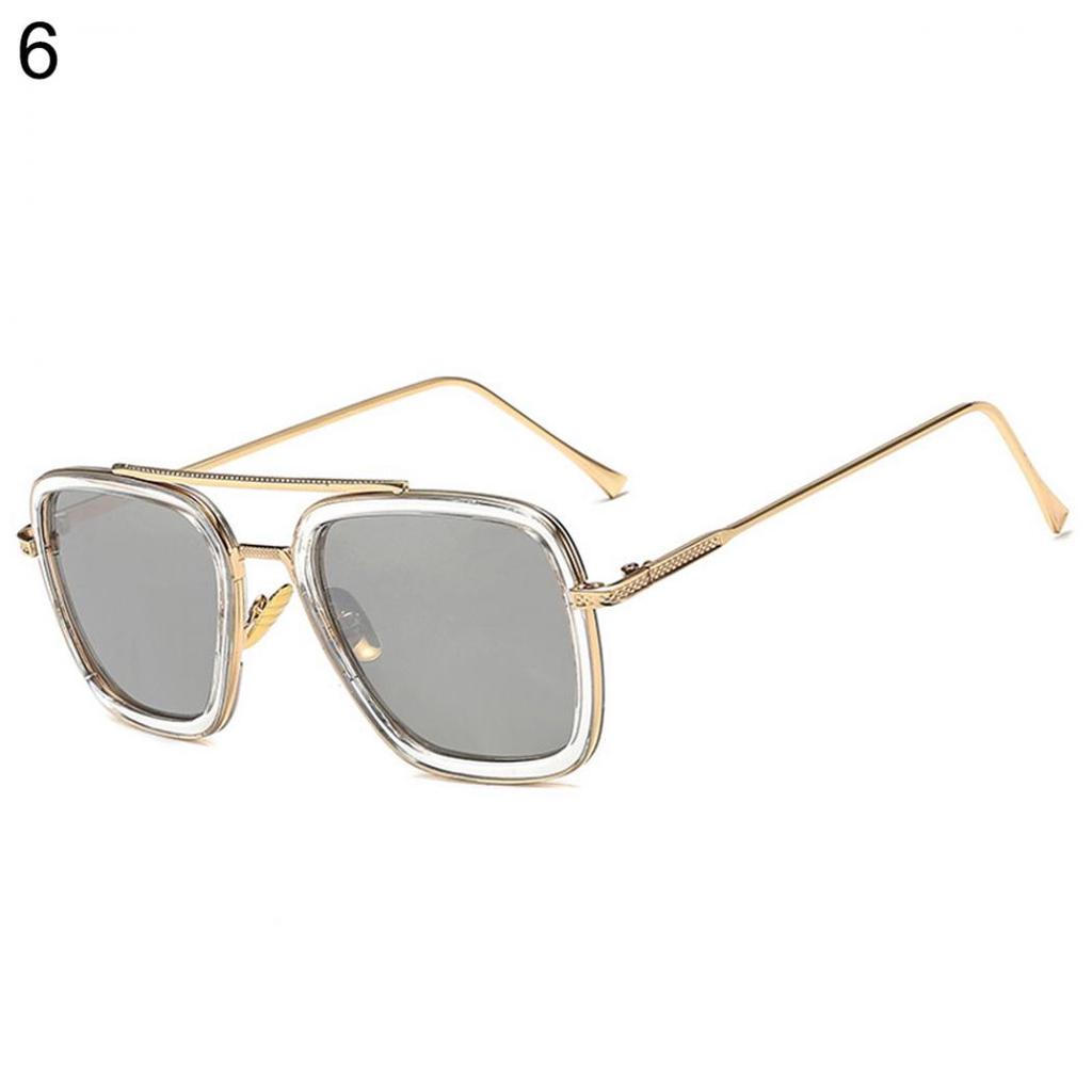 Unisex Avengers Sluneční brýle se čtvercovými čočkami Tony Stark Sluneční brýle na ochranu očí