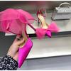 Lace Big Bowknot Satin Women Pumps Elegant Stiletto High heels Party Prom Sandals Spring Summer Wedding Bridal Shoes