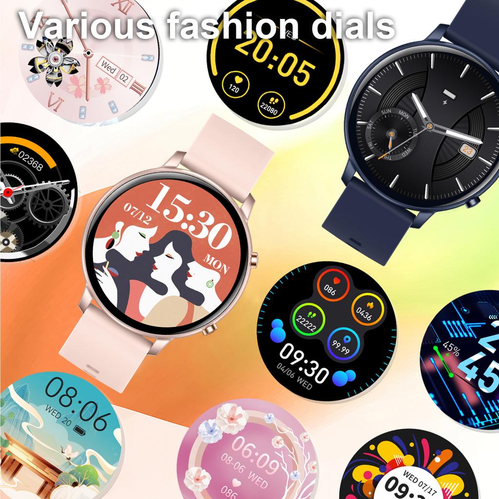 1.39 Inch Smart Watch Men Women Heart Rate Blood Pressure Monitor Make Answer Call Fitness Tracker Multi Sport Modes Smartwatch