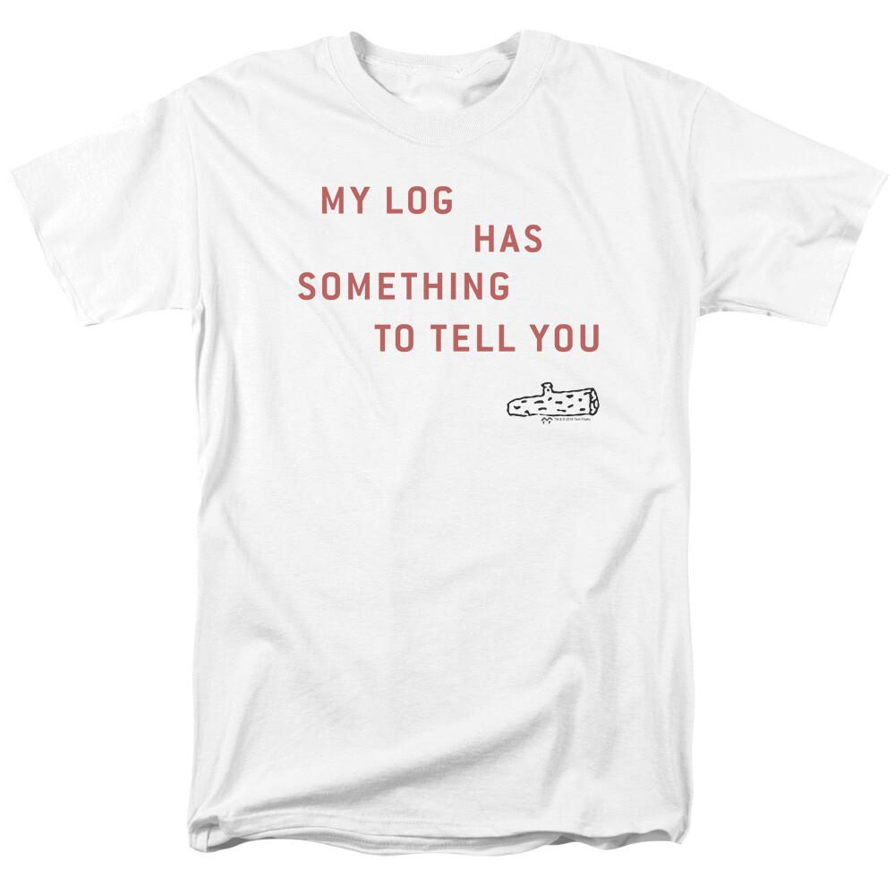 Twin Peaks My Log T Shirt Mens Licensed Classic TV Show Laura Palmer White S