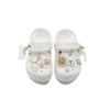 Crocs Classic Platform Clog Cloud Series MH Plan EVA Graffiti Versatile Fashion Trend Hole Shoes Women's White