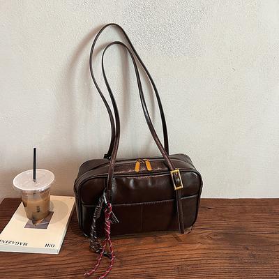 Autumn And Winter Texture Underarm Tote Bag Women'S Popular Trend Casual Fashion Versatile Foreign Style Commuter Shoulder Bag