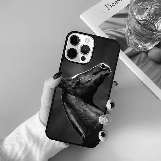 Horse Animal Paint Drawing Phone Case Cover For iPhone 17 Air 15 16 14 13 12 Pro Max 11 Pro Max Plus Coque Shell