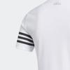 Adidas Striped Casual Soft Comfortable Short Sleeve Polo Shirt Women Tops White FS6463