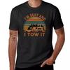 Ich bin sexy und ich schleppe es Lustiges Camping Retro Geschenk T-Shirt übergroß Sommerkleidung T-Shirts für Männer Baumwolle