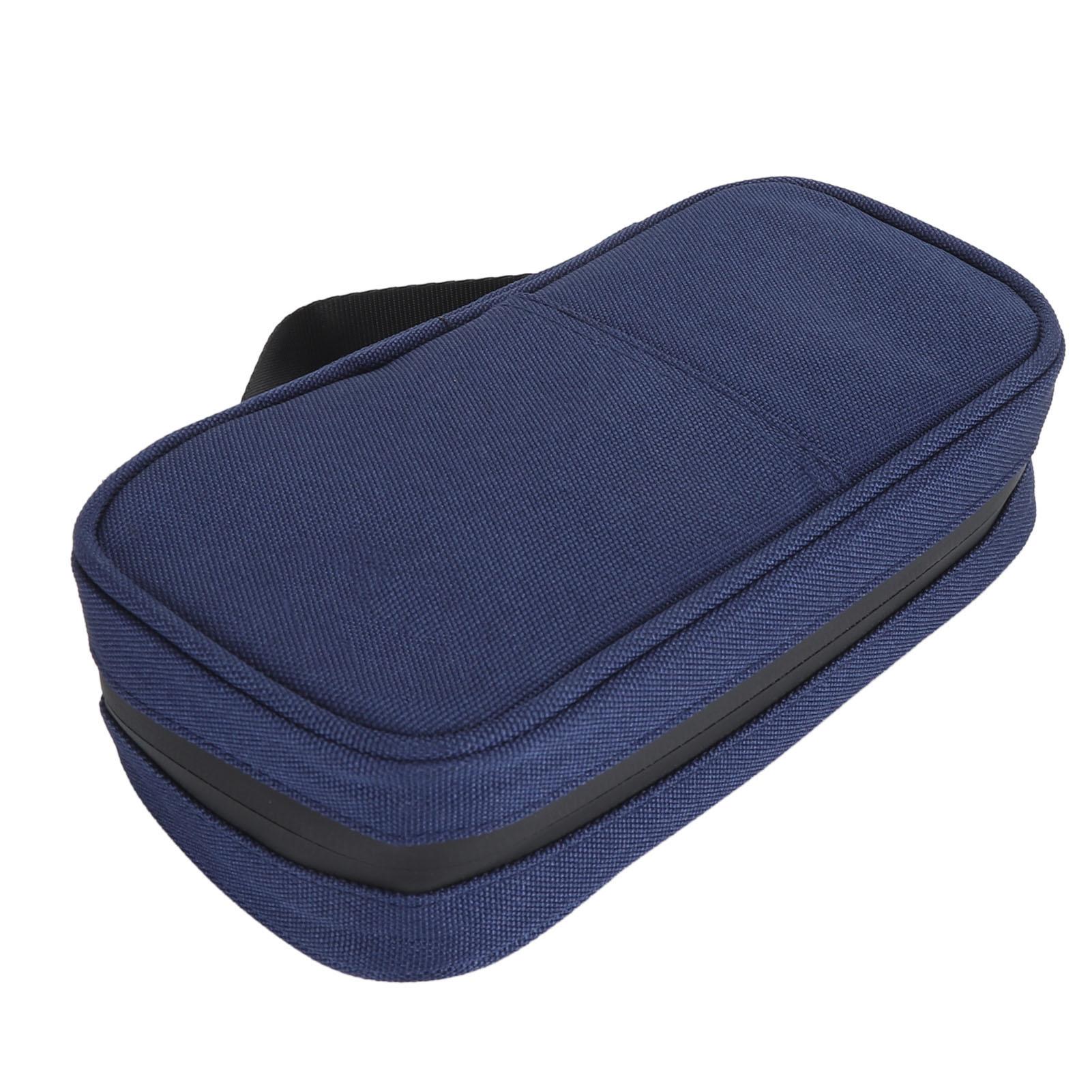 Диабетический изолированный органайзер для хранения лекарств, изолированная сумка-холодильник с 2 шт. пакетов со льдом, темно-синий темно-синий