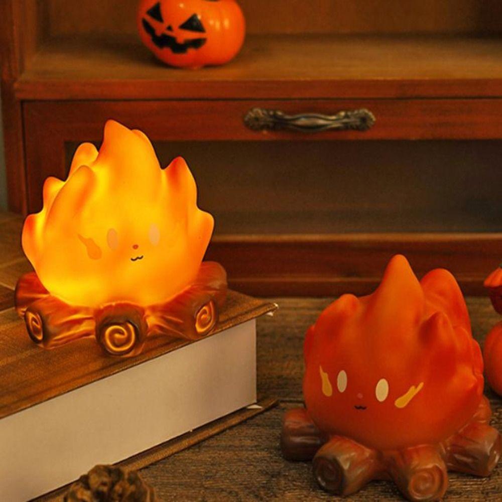 Flame Simulation Flame Night Light Battery Operated Night Lamps  Home Tabletop Ornament