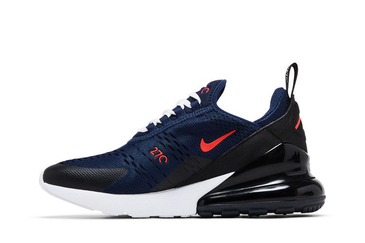 Nike Air Max 270 Blu Mezzanotte Rosso Piccante (GS)