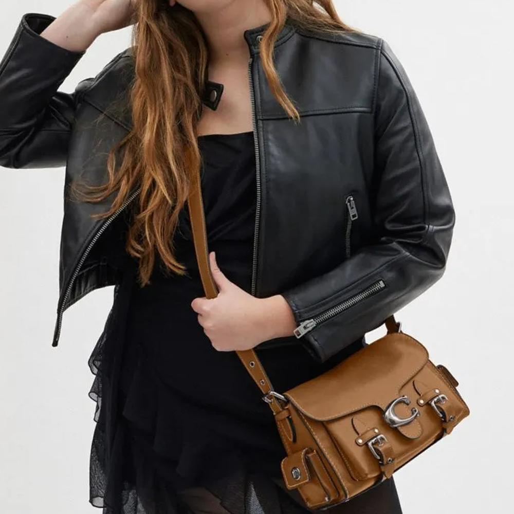 Coach Cargo Soft Tabby 26 Classic Lock Closure Shoulder Bag Women Shoulder Bag Honey-Brown CT721-LHT7J
