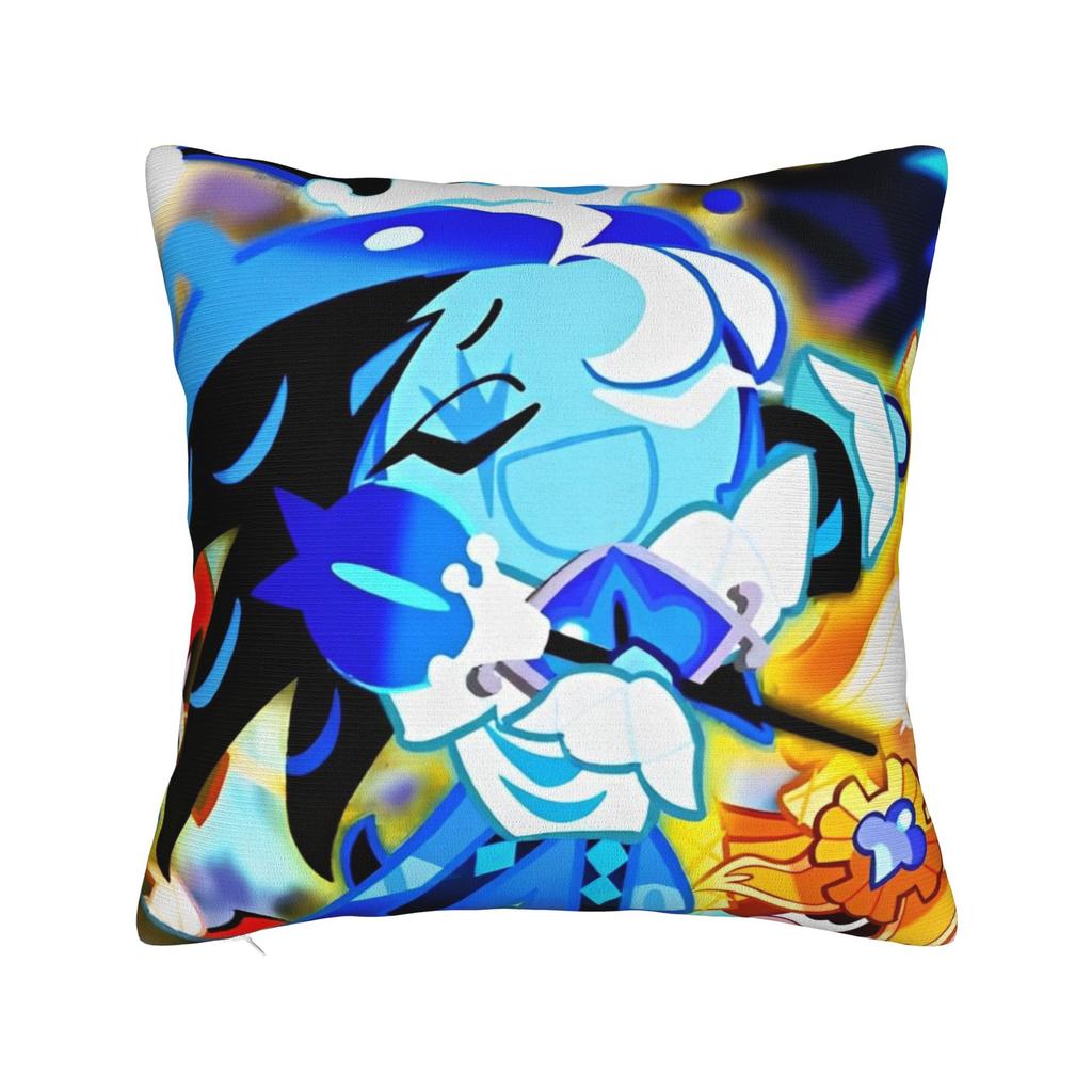 Shadow Milk Cookie Run Kingdom Square Pillow Covers Seat Cute Cartoon Anime Cushion Case Home Decoration Pillow Cover 45*45