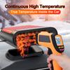 Calefactor para Coche Hipacool 24V 12V Calentamiento Rápido Parabrisas Descongelador Desempañador Purificación Aire Caliente Rotación 360° Accesorios Interiores