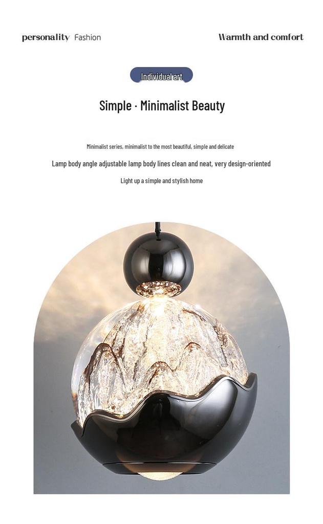 Italian Luxury Adjustable Pendant Light with Hand Sweep Sensor for Bedroom