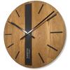 Wooden Wall Clock Oak Classic 50cm Black