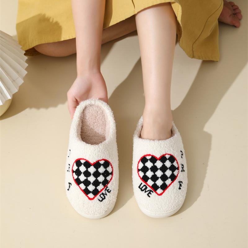 Fashion Halloween Baotou Slippers 2024 Autumn Winter New Cartoon Design Flat Bottom Anti Slip Indoor and Outdoor Wearing Cotton Shoes