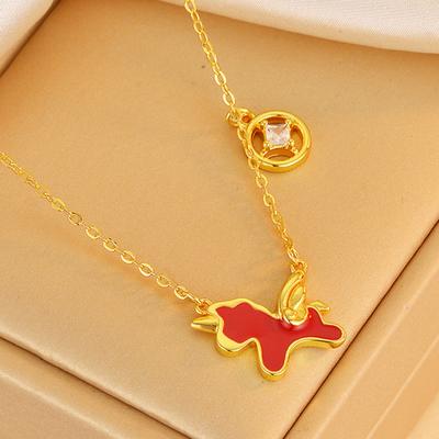 Collana Ciondolo Cavallo Gocciolante Olio Leggera Ipoallergenica 2026 Nuovo Anno Donna Collana a Catena Cavallo Volante Gioielli alla Moda