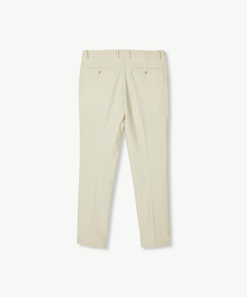 STCO Diems [Japanese Fabric] Athleisure Jersey Slacks Ivory (Tapered)_Dgpud03Chi
