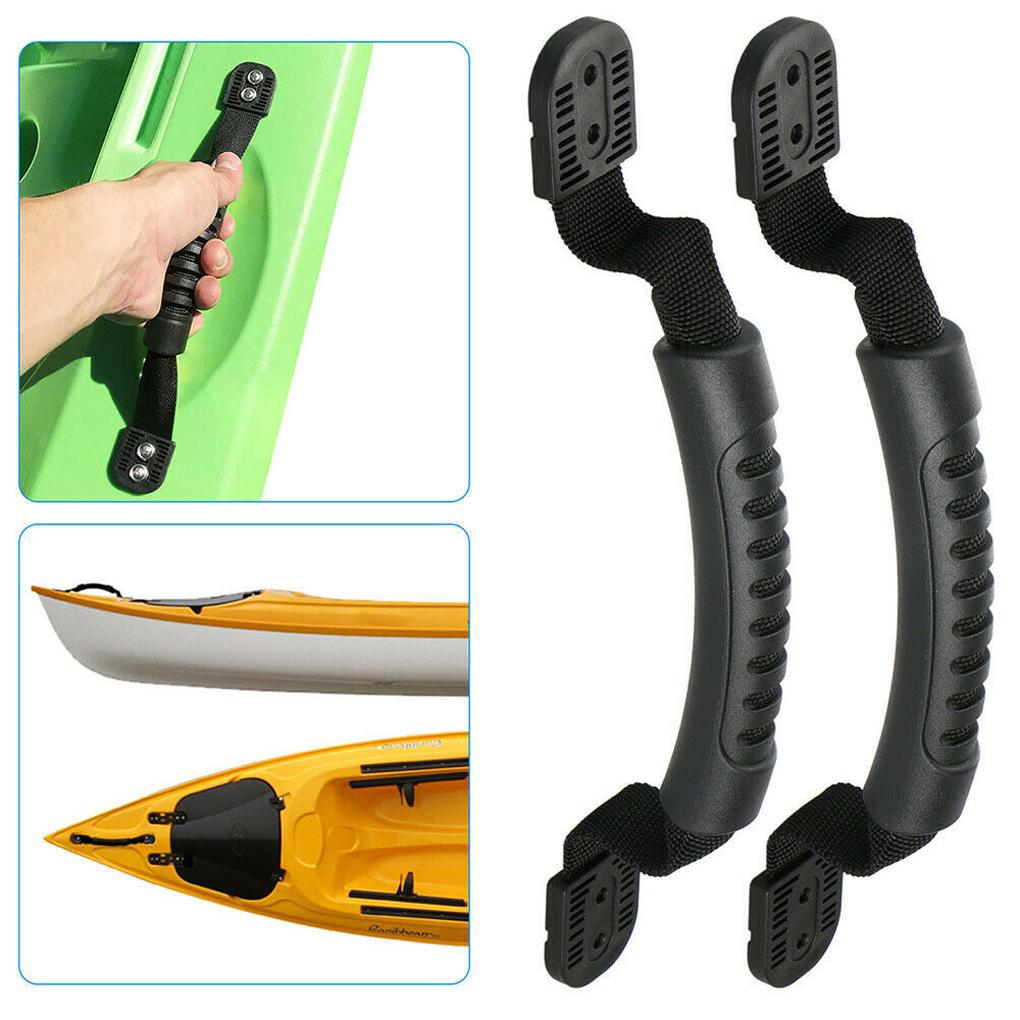 2pcs Kayak Carry Handle Nylon Rubber Non-Slip Canoeing Handle for Kayaking Boating Accessories