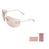 Miu Miu Logo Embossed Decorative Metal Irregular Shape Sunglasses Women sunglasses Gold SMU54Y-ZVN20F