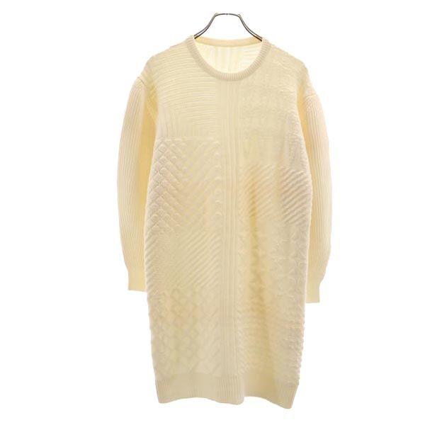 KENZO made in Italy Long sleeve one piece knit Ivory Women Used
