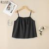 ZANZEA Womens Summer Casual Sleeveless Straps Slip Camisoles