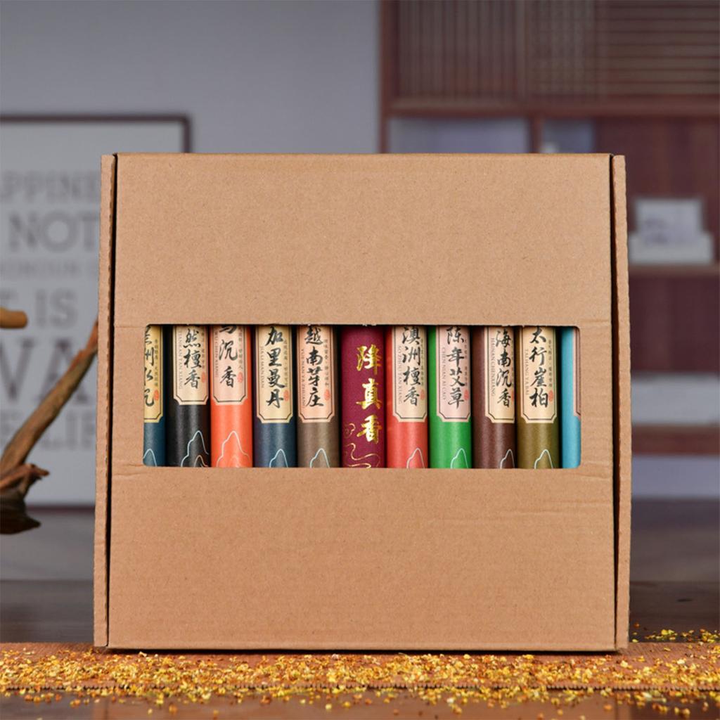 11 Sets Incense Sticks Natural Herbs Wormwood Incense Repellent Sticks for Night Sleeping