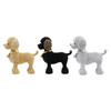 Beaded Dog Resin Statue Animal Sculpture Table Centerpiece Puppy Figurine Desk Figure for Party Bedroom Housewarming Cabinet