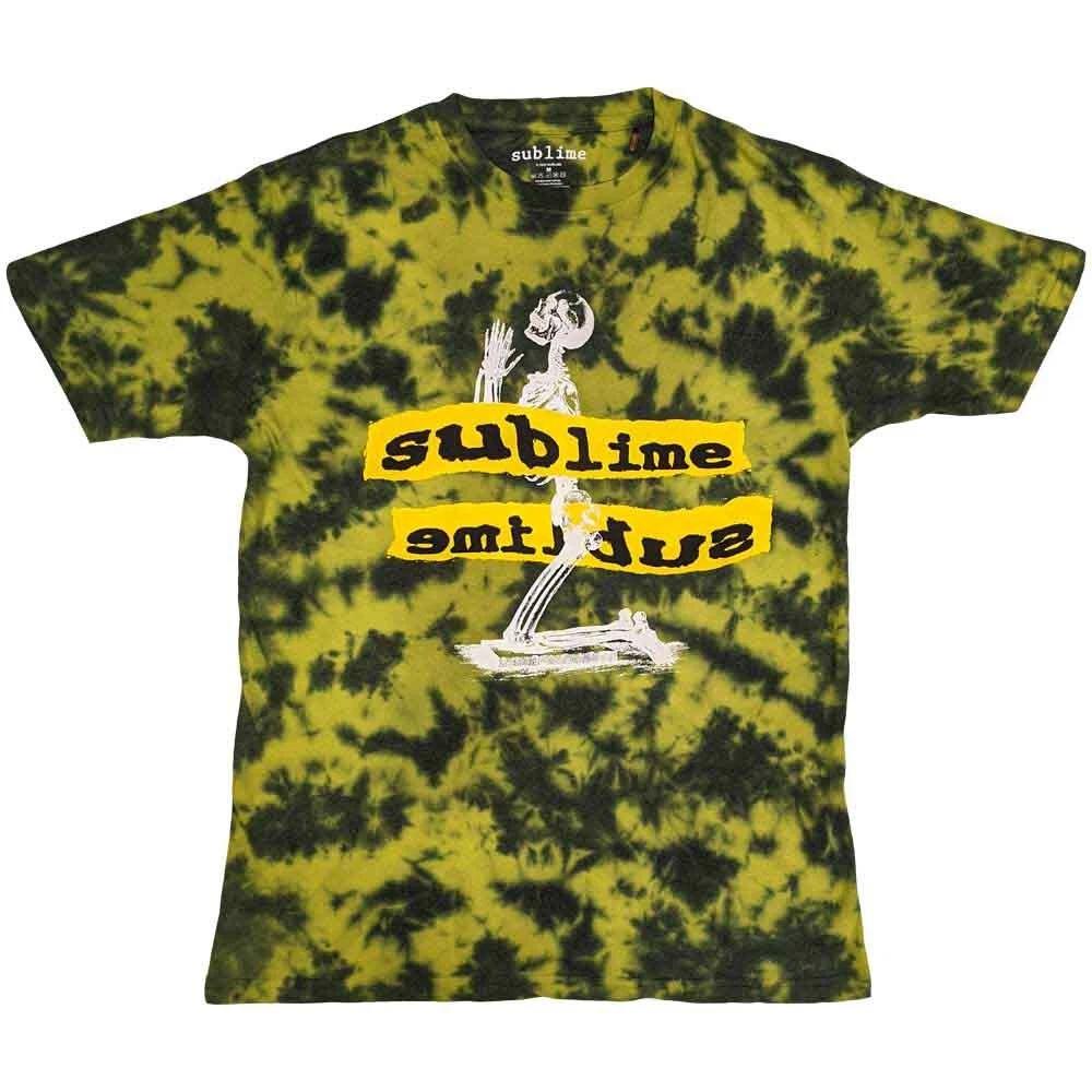 Sublime Unisex T-Shirt: Praying Skeleton (Wash Collection) (Large) 4XL
