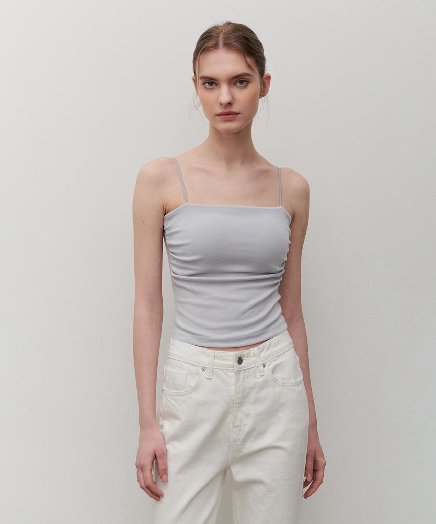 Kamino Shirred Cap Sleeveless (Light Gray)