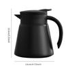 600ml Thermal Coffee Carafe Tea Pot - 304 Stainless Steel Double Wall Vacuum Insulated, Cool Touch Handle, & Cold Retention New